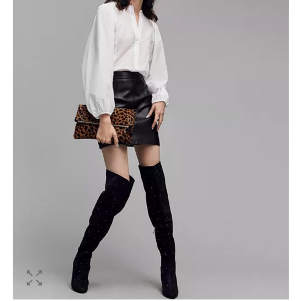 RAYE Black Studded Over-the-Knee Boots